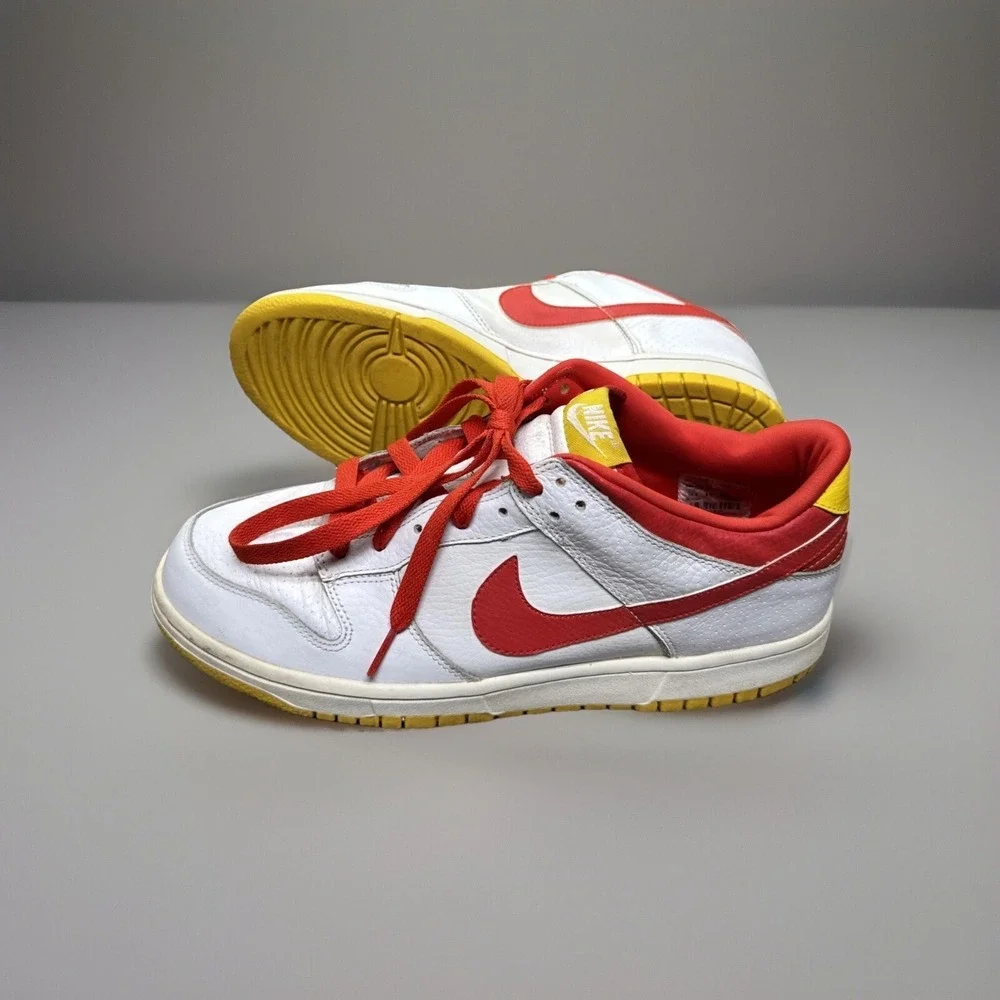 2008 Nike SB Dunk Low NYX McDonalds Ronald Mcdonald White Red Yellow 10.5